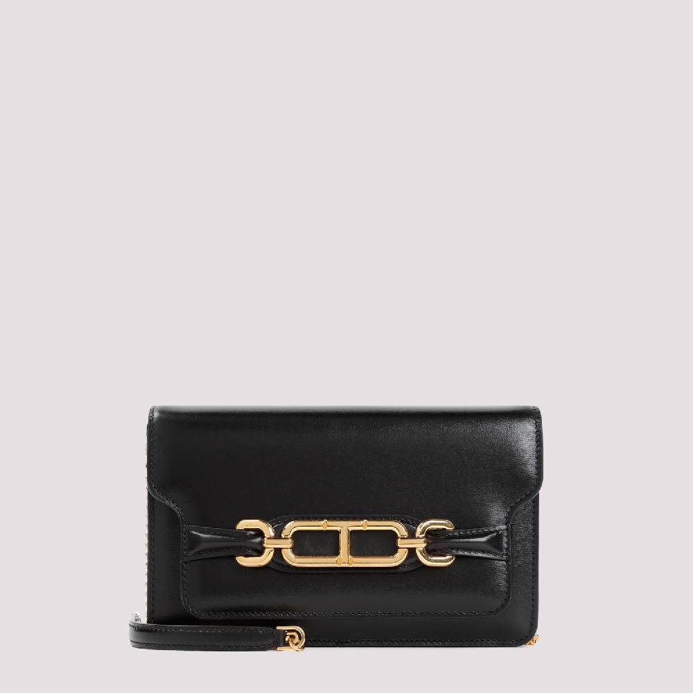 TOM FORD  Borsa a Mano Tom Ford Whitney in Pelle di Vitello Nera 2025