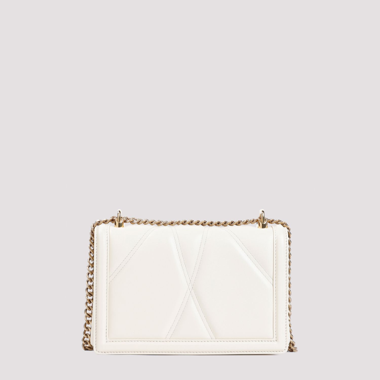 DOLCE & GABBANA  Borsa a Spalla Devotion Dolce & Gabbana in Pelle Color Nude 2025