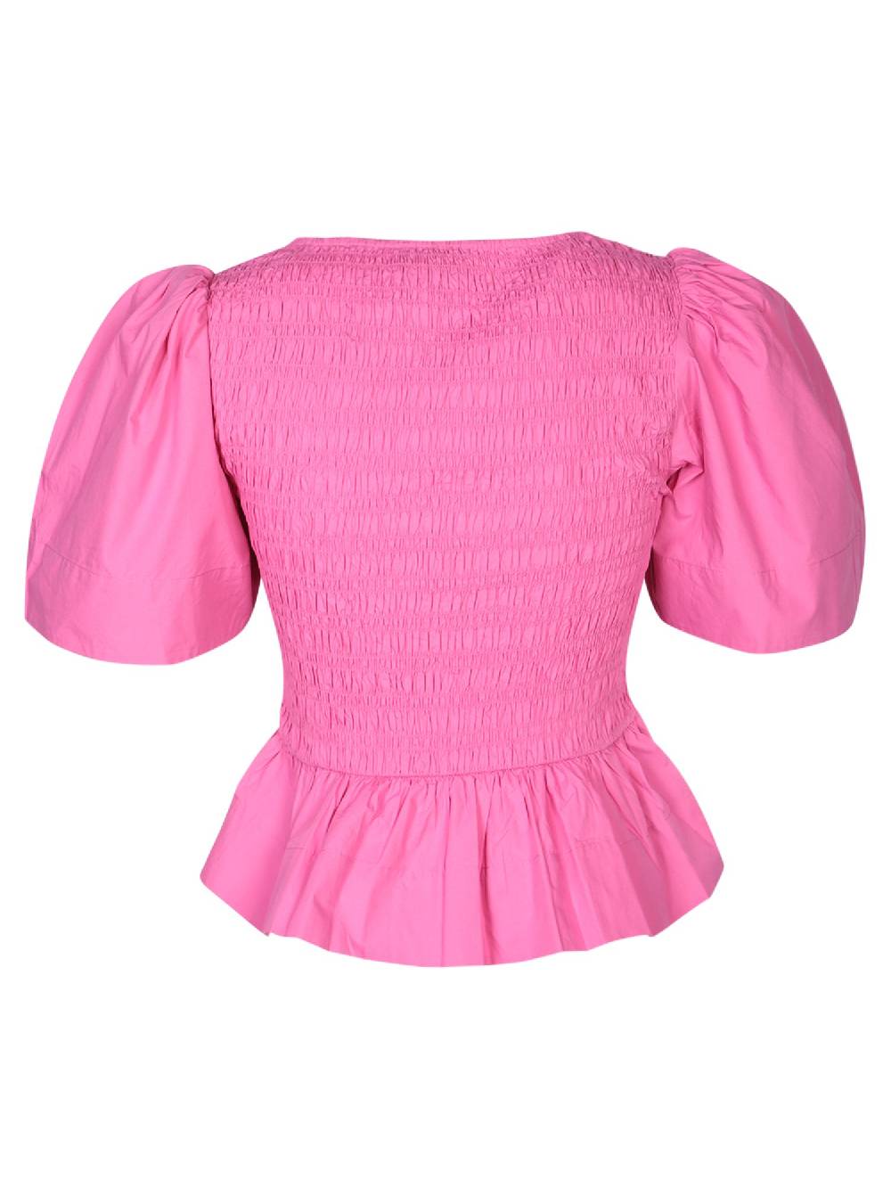 GANNI  T-Shirt da Donna Rosa in Cotone GANNI Pezzi Unici