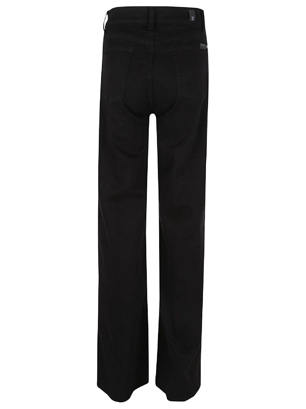 7 FOR ALL MANKIND  Jeans Neri Svasati a Vita Alta - Misto Cotone 7 For All Mankind Qualità Garantita