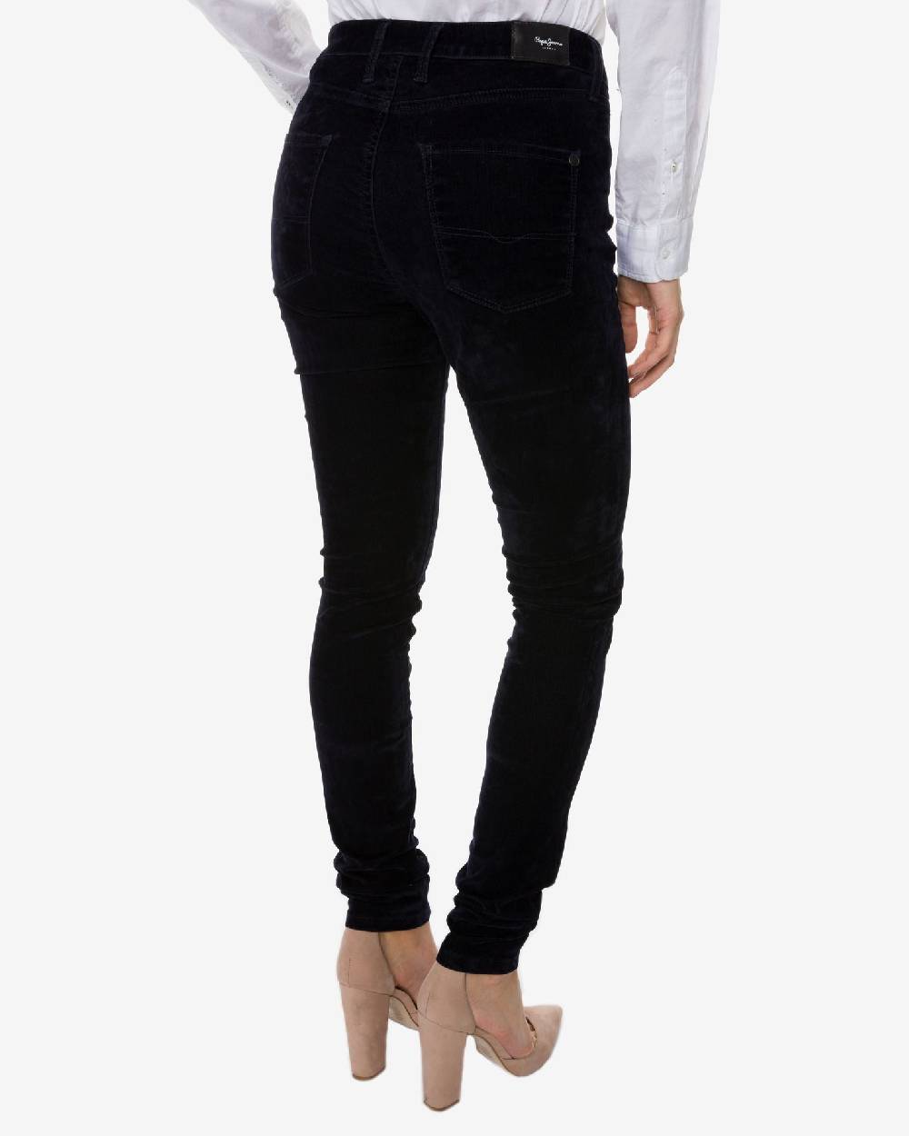 PEPE JEANS  Pantaloni di Cotone Blu da Donna Pepe Jeans Negozi Online