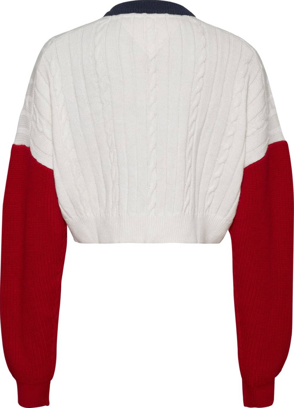 TOMMY JEANS  Felpa di Cotone Bianca Tommy Jeans Donna Offerta Giorno del Papà