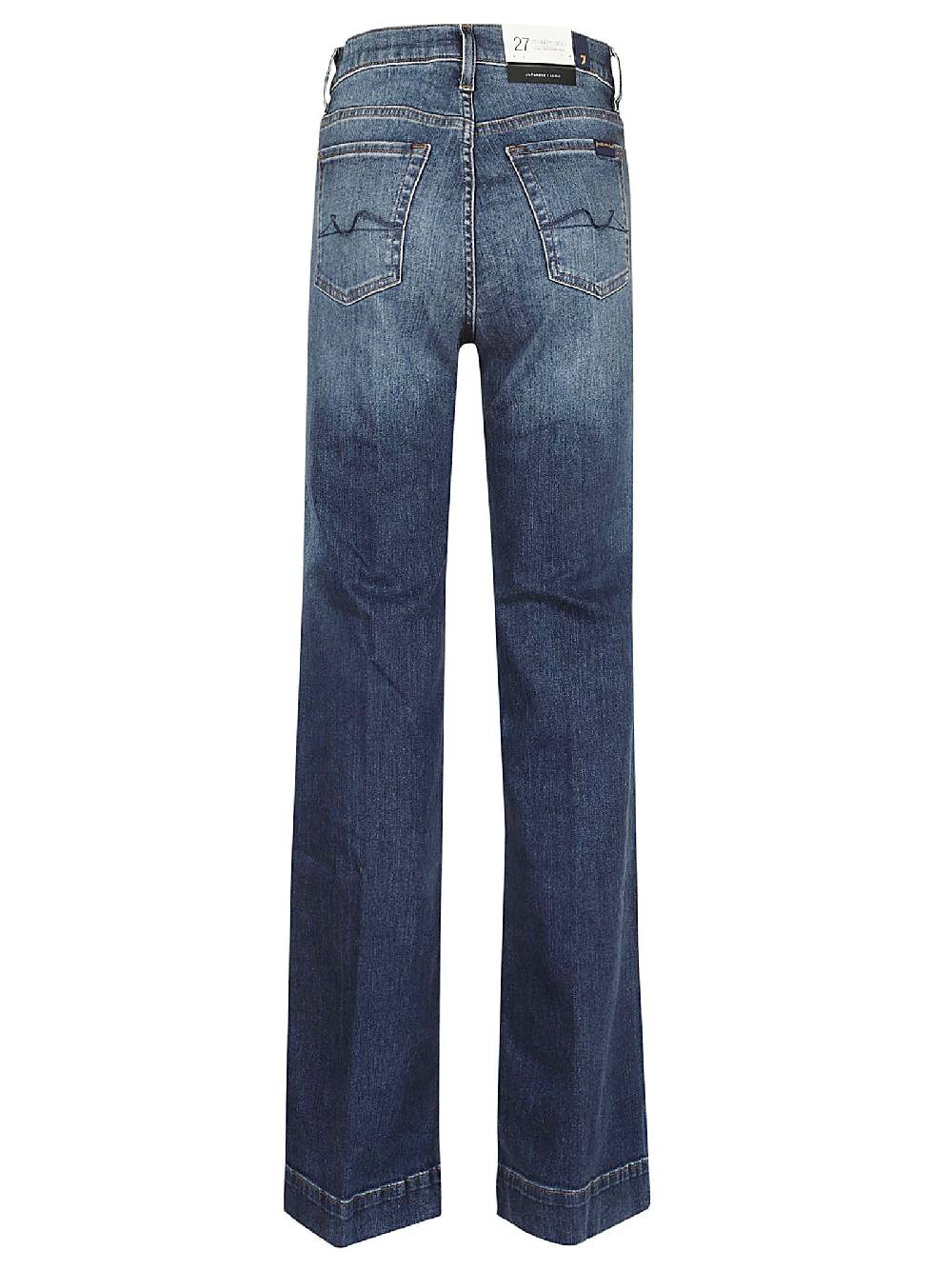 7 FOR ALL MANKIND  Jeans di Cotone Blu da Donna 7 For All Mankind Presa