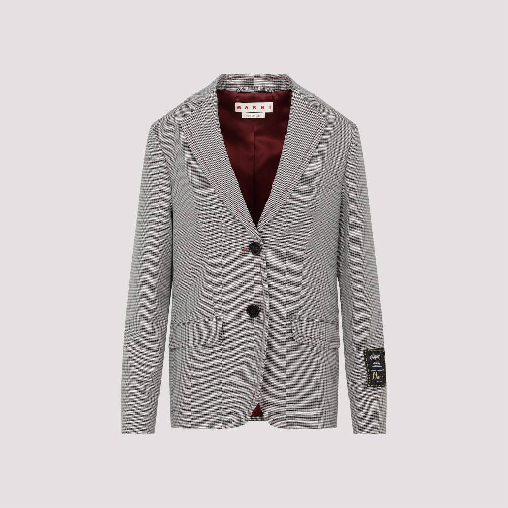 MARNI  Giacca da Donna Marni in Lana a Quadri Ruby Online