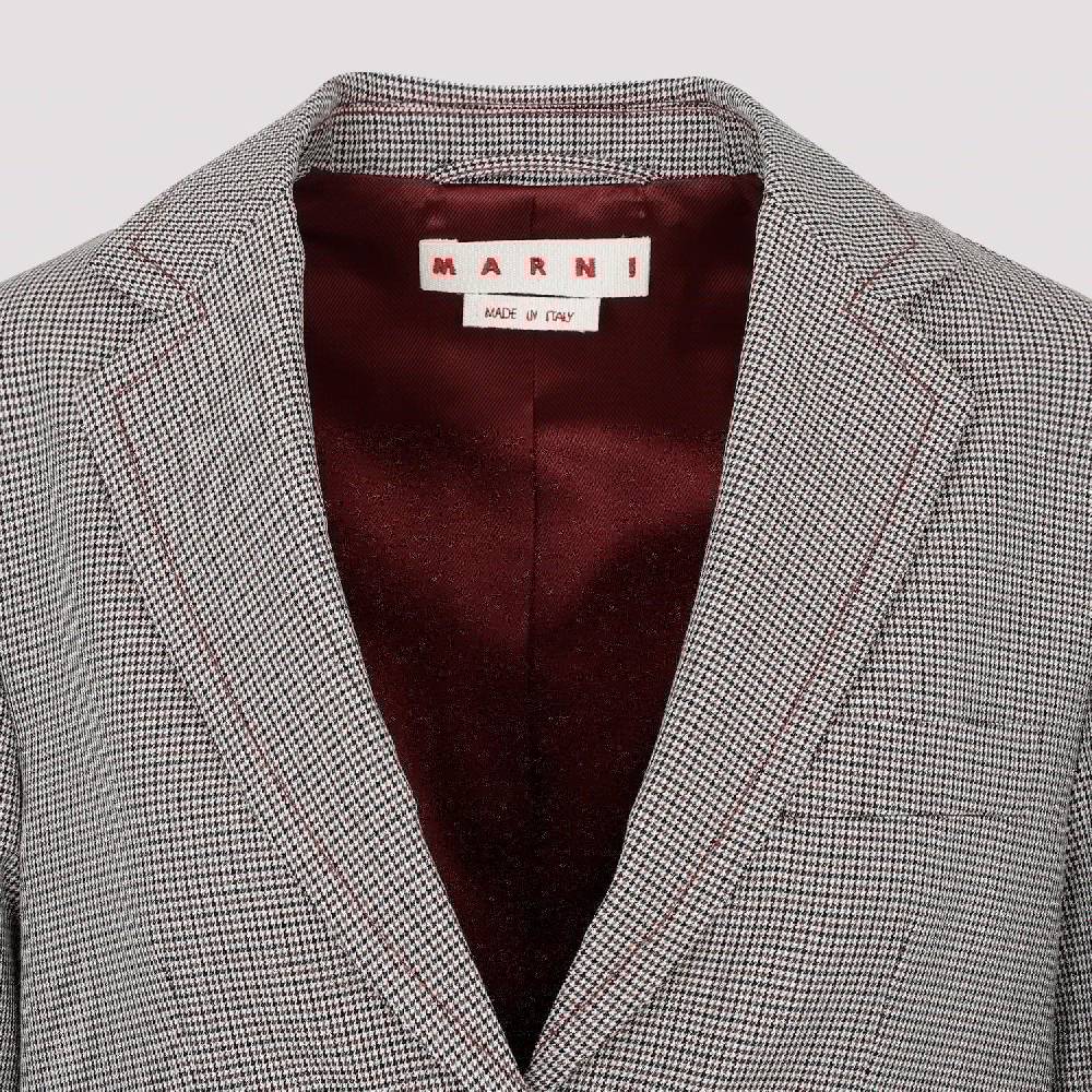 MARNI  Giacca da Donna Marni in Lana a Quadri Ruby Online