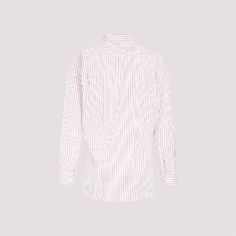 COMME DES GARÇONS SHIRT  Camicia a Righe Rosse Comme Des Garçons in Cotone - Uomo Outlet