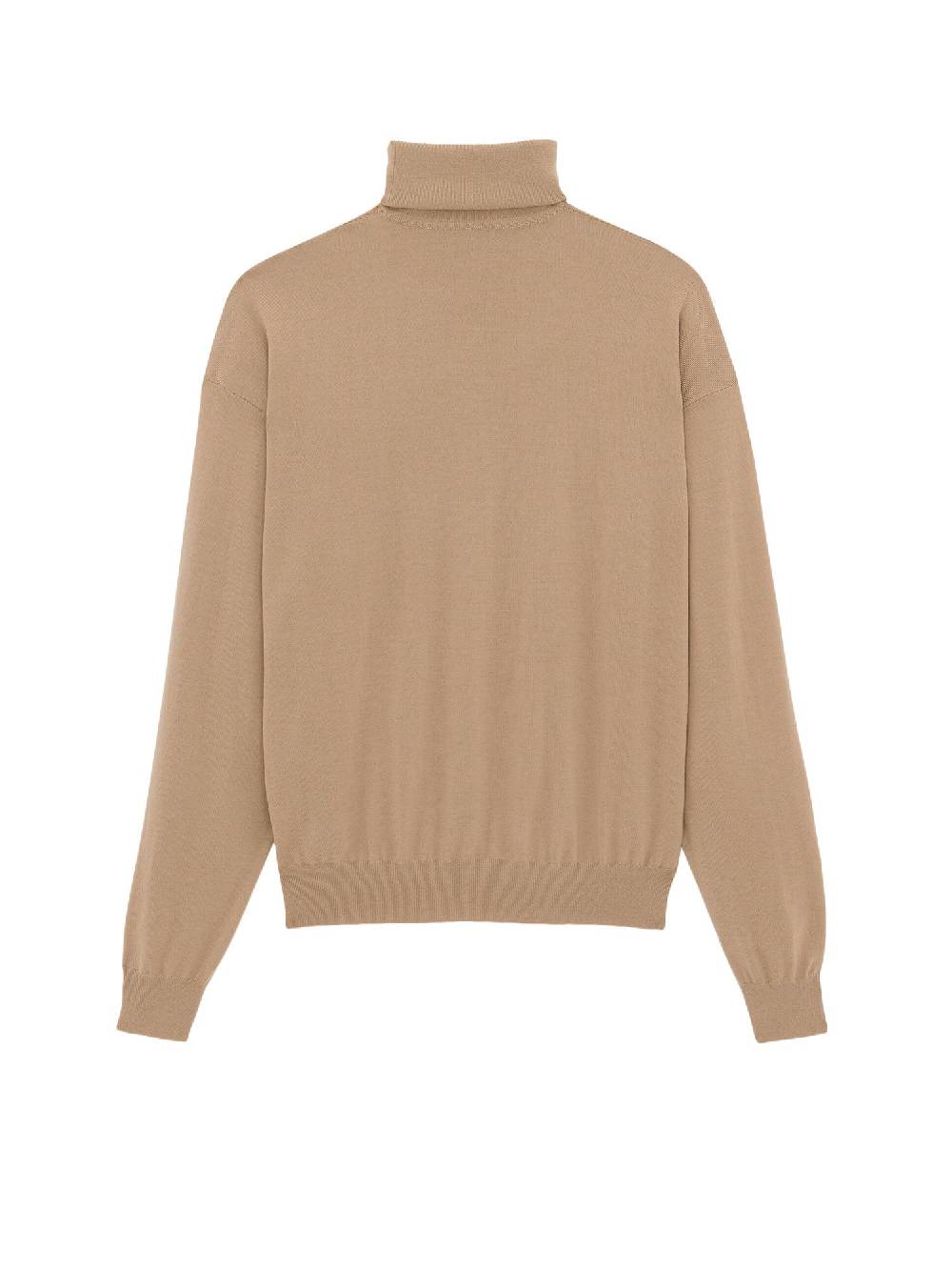 SAINT LAURENT  Maglione Dolcevita Beige Saint Laurent - Lana 100% Eco-Sostenibile Saldi Di Fabbrica