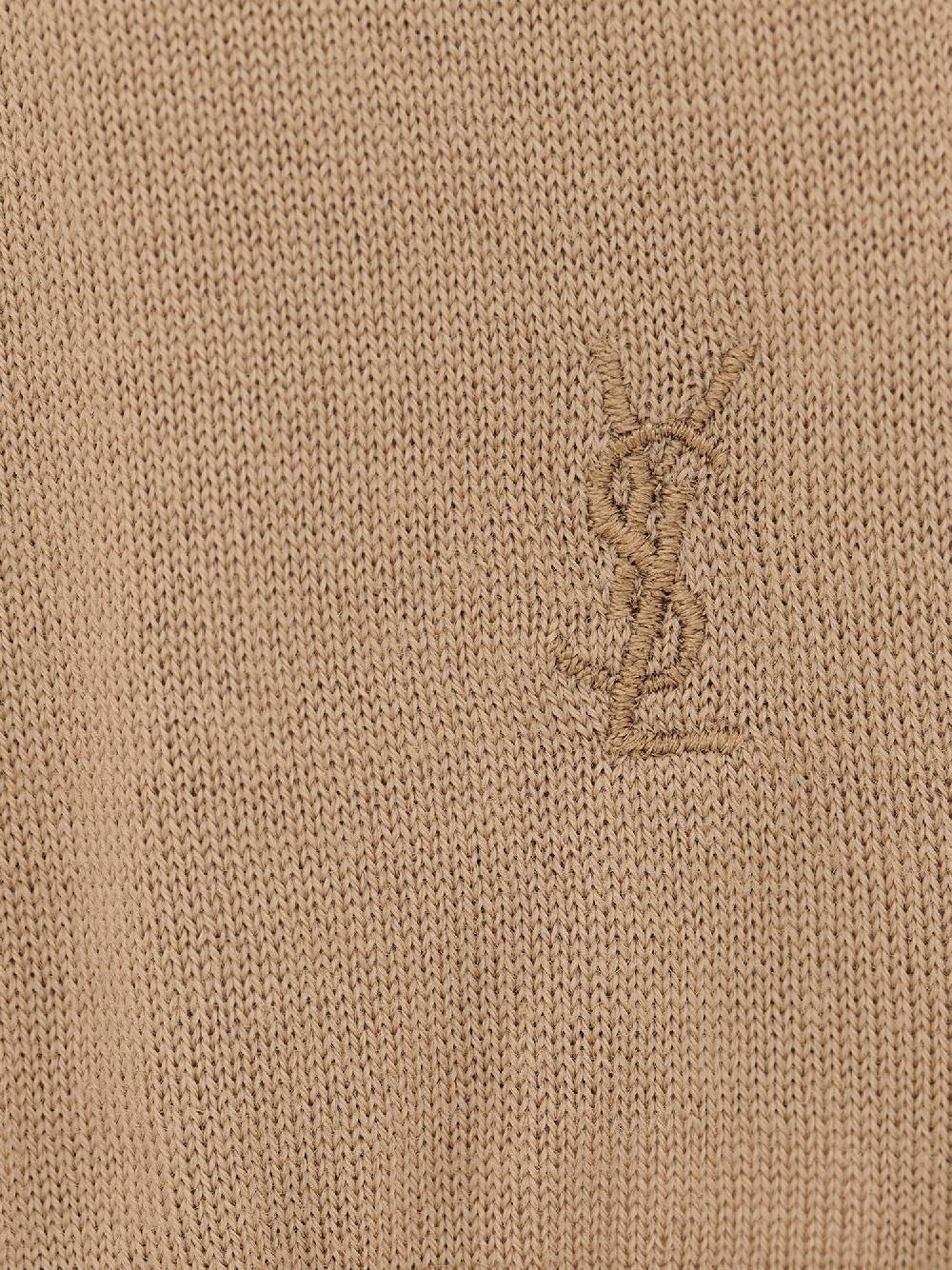 SAINT LAURENT  Maglione Dolcevita Beige Saint Laurent - Lana 100% Eco-Sostenibile Saldi Di Fabbrica