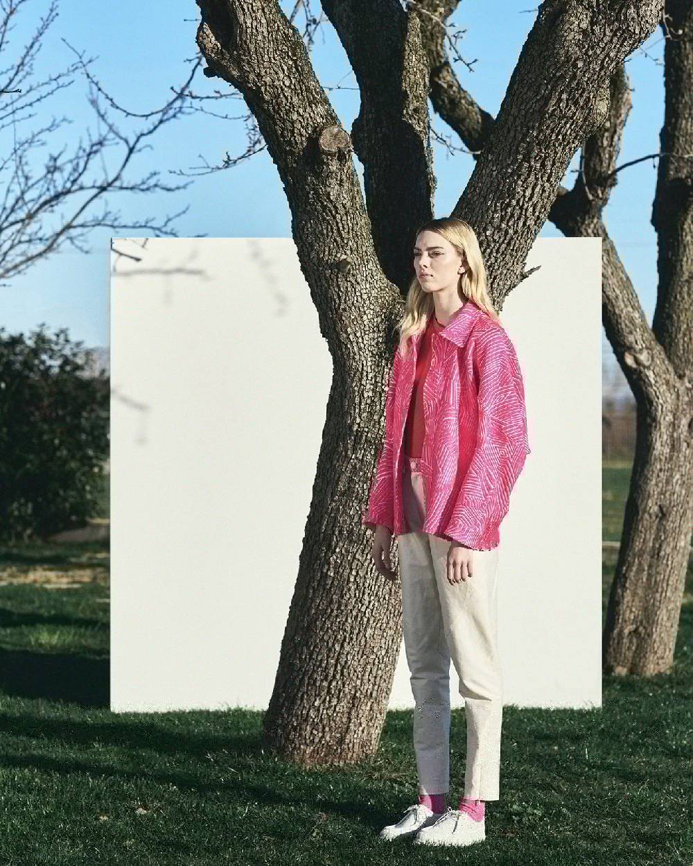 TAKATURNA  Giacca Cinetica Unisex Rosa Impetuoso & Bianco di TAKATURNA Nuova