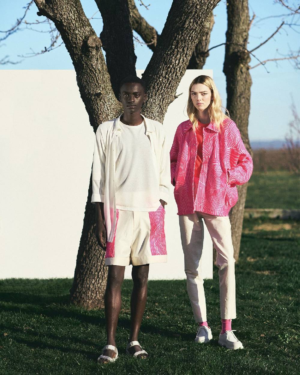 TAKATURNA  Giacca Cinetica Unisex Rosa Impetuoso & Bianco di TAKATURNA Nuova