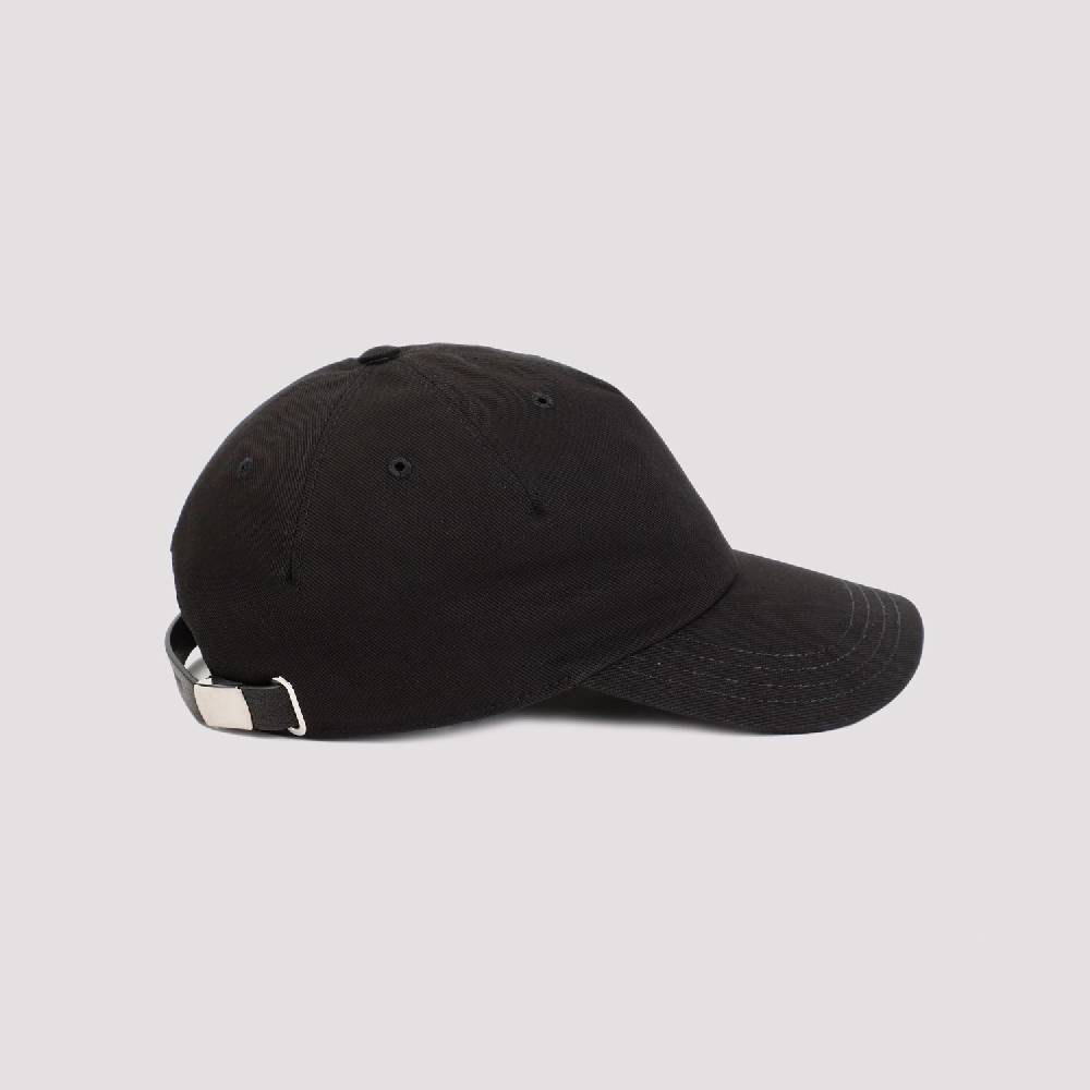 ALEXANDER MCQUEEN  Cappellino in Cotone con Logo Ricamato Alexander McQueen - Nero Spedizione Gratuita