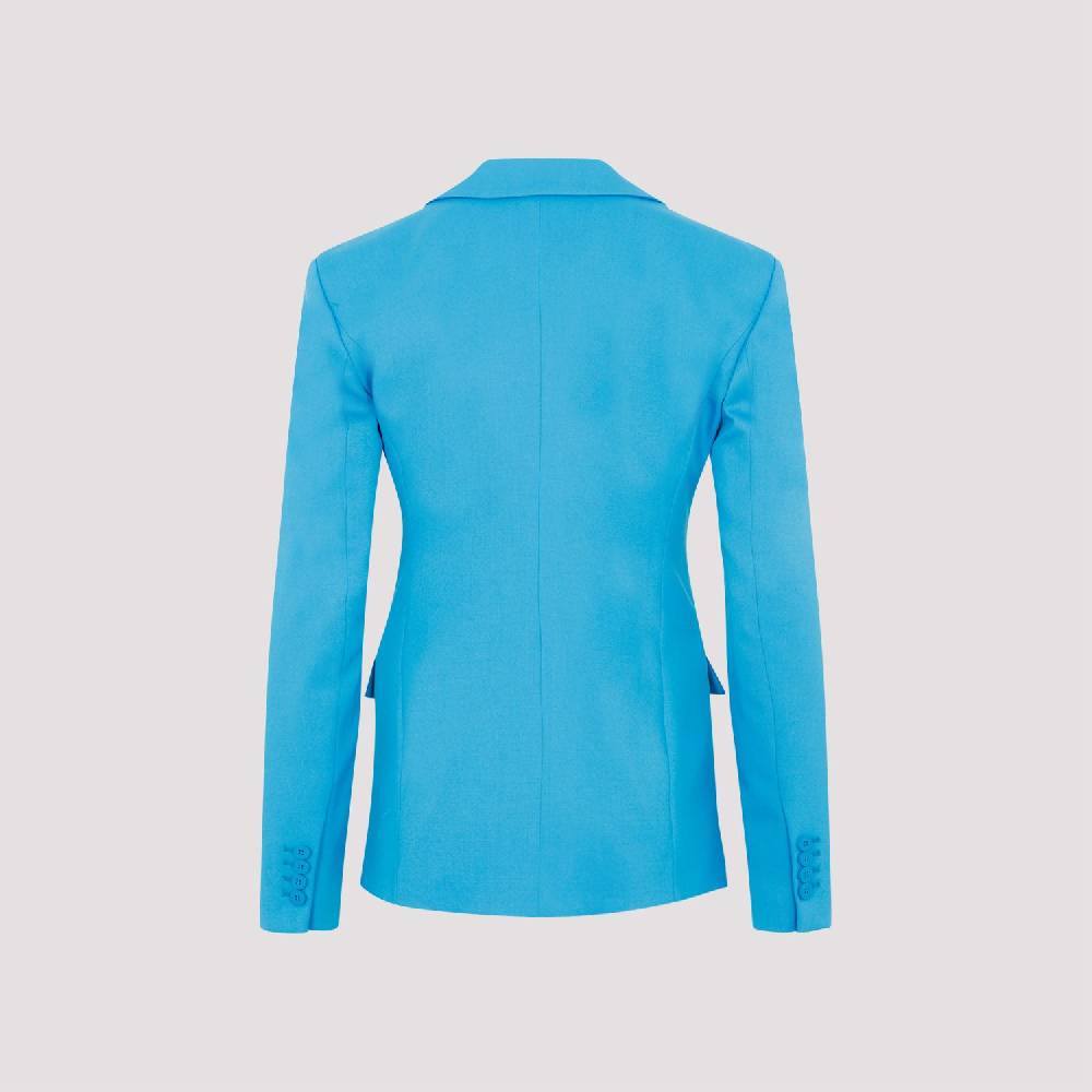 ATTICO  Blazer Blu Capri in Misto Lana da Donna Attico Pezzi Unici