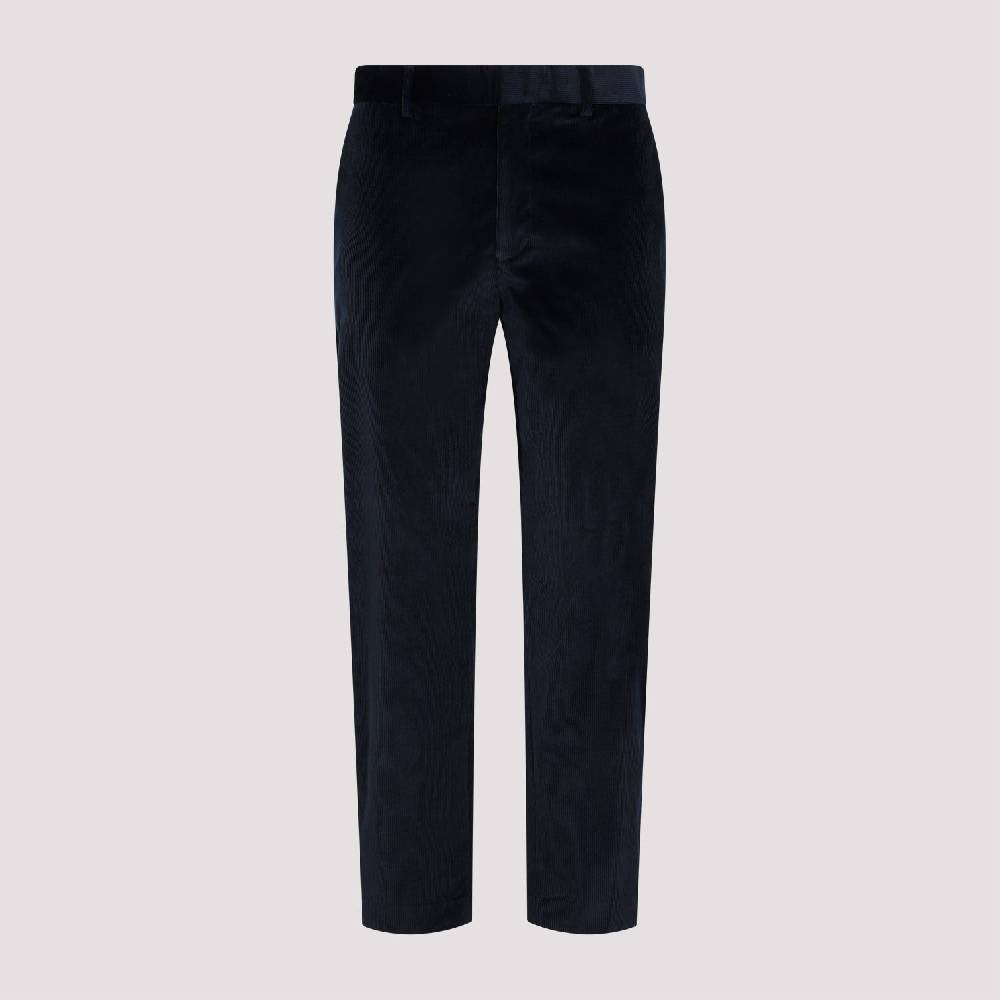 PAUL SMITH  Pantaloni in Velluto Cotone e Lana Blu Navy Paul Smith Shopping Online
