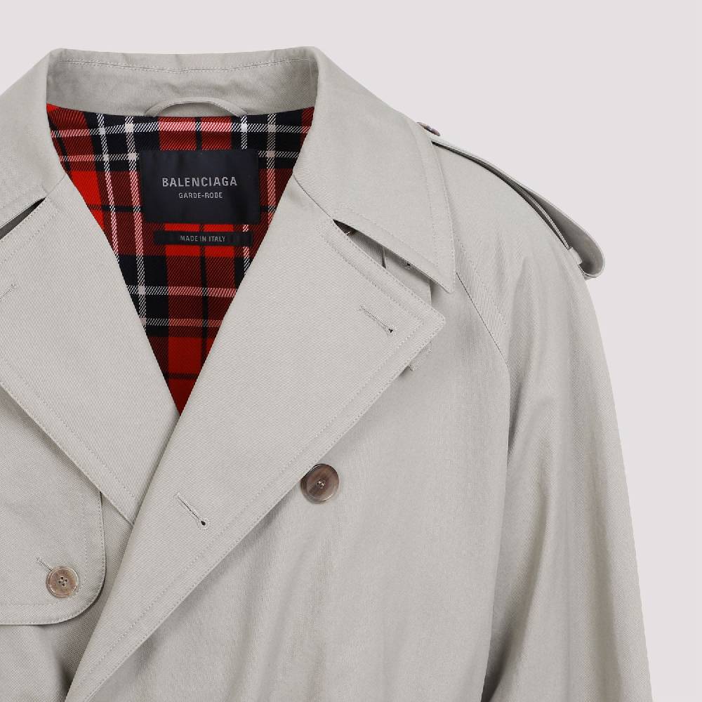 BALENCIAGA  Cappotto Cotone Beige Militare Balenciaga Donna Affare Del Giorno