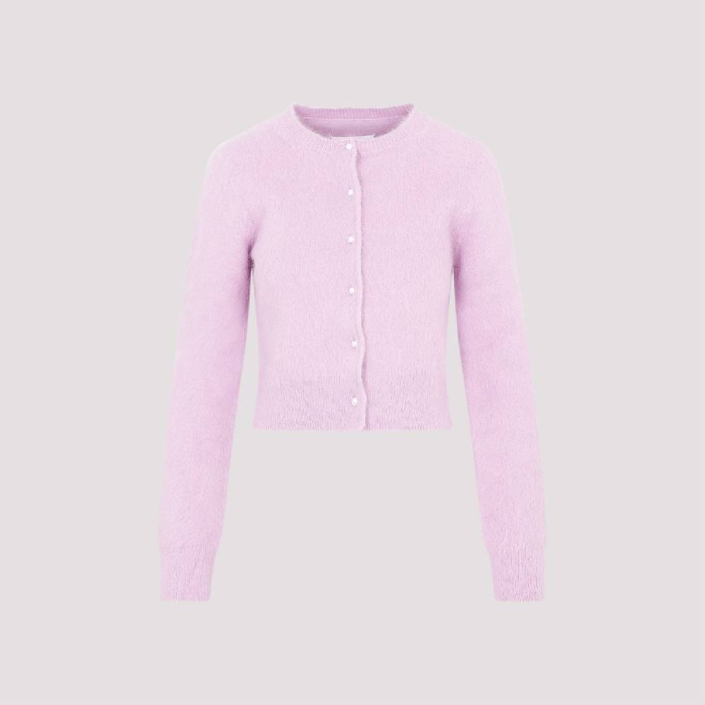 MAISON MARGIELA  Cardigan in Angora Rosa e Viola MAISON MARGIELA Hotsell