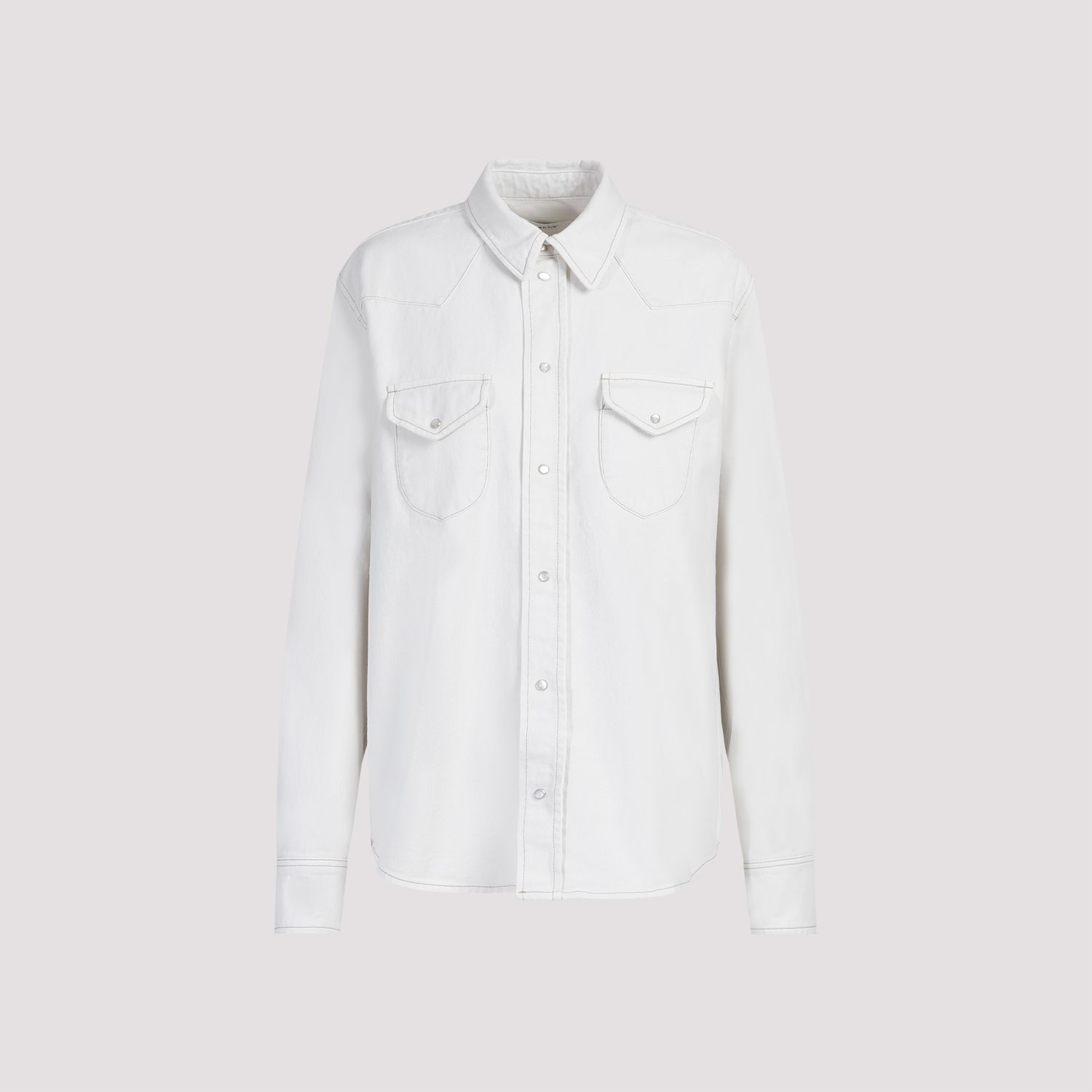 BALLY  Camicia Classica da Donna BALLY in Cotone Color Osso Moda