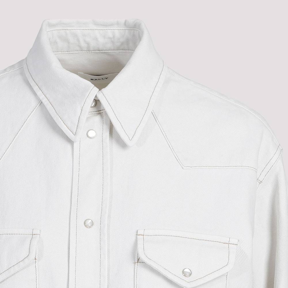 BALLY  Camicia Classica da Donna BALLY in Cotone Color Osso Moda