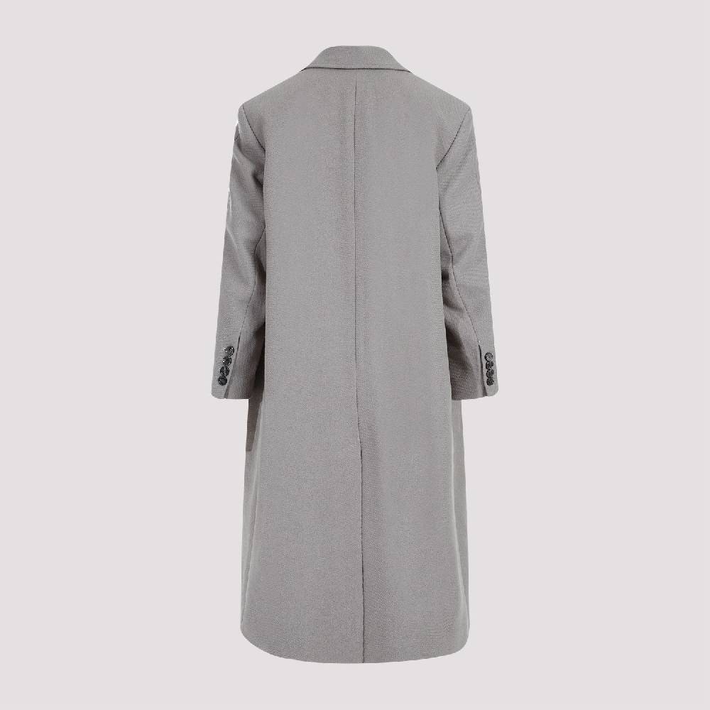 AMI  Cappotto Uomo AMI Taupe in Misto Lana Oversize Italia