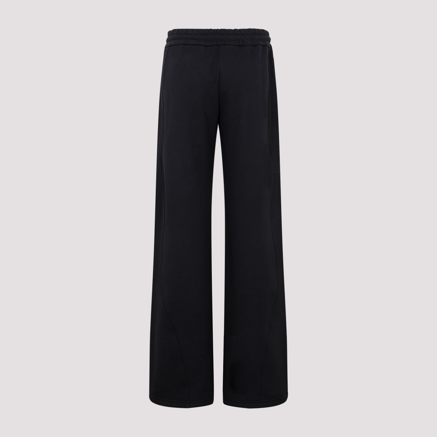 OFF-WHITE  Pantaloni Tuta in Cotone Nero con Coulisse OFF-WHITE Donna Pezzi Unici