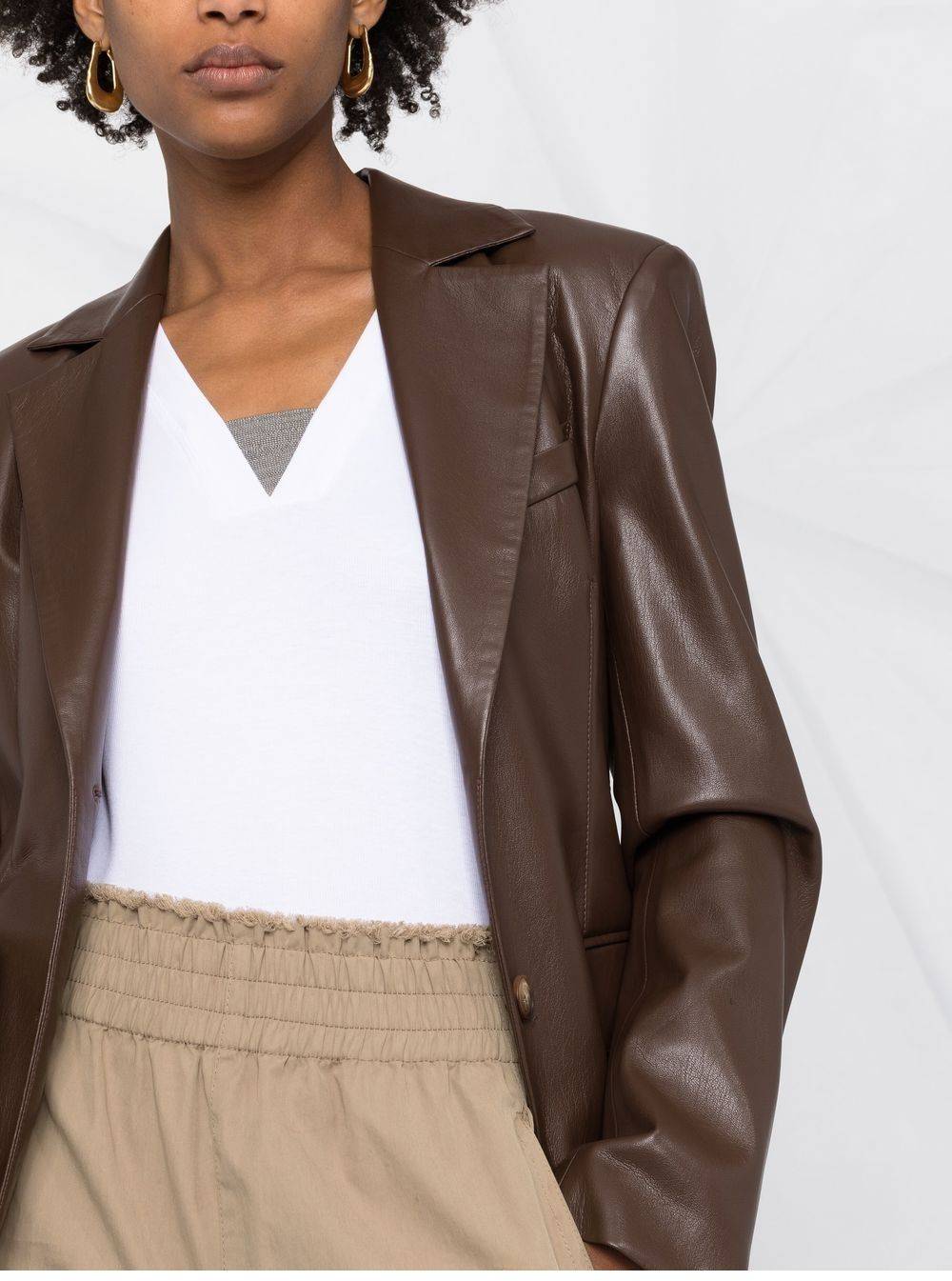 BRUNELLO CUCINELLI  Maglione Bianco Scollo a V BRUNELLO CUCINELLI da Donna Qualità Garantita
