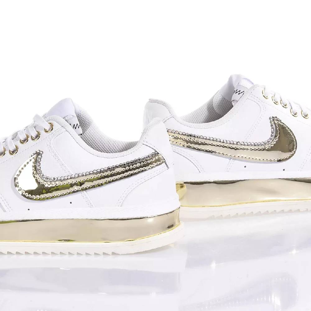 NIKE  Sneakers Nike Court Vision in Bianco Oro - Eco-Pelle Acquista Ora