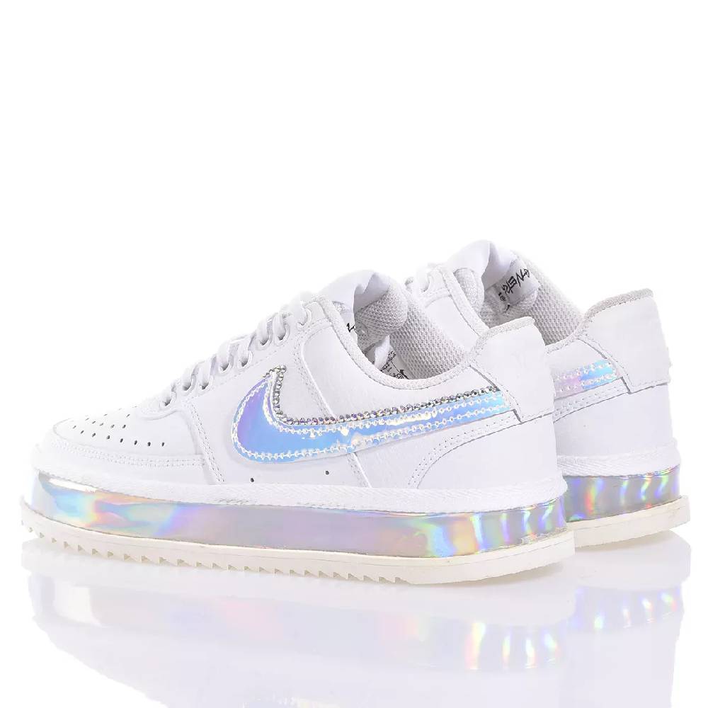 NIKE  Sneakers Nike Court Vision in Eco-Pelle - Bianco Multicolore Consegna Veloce