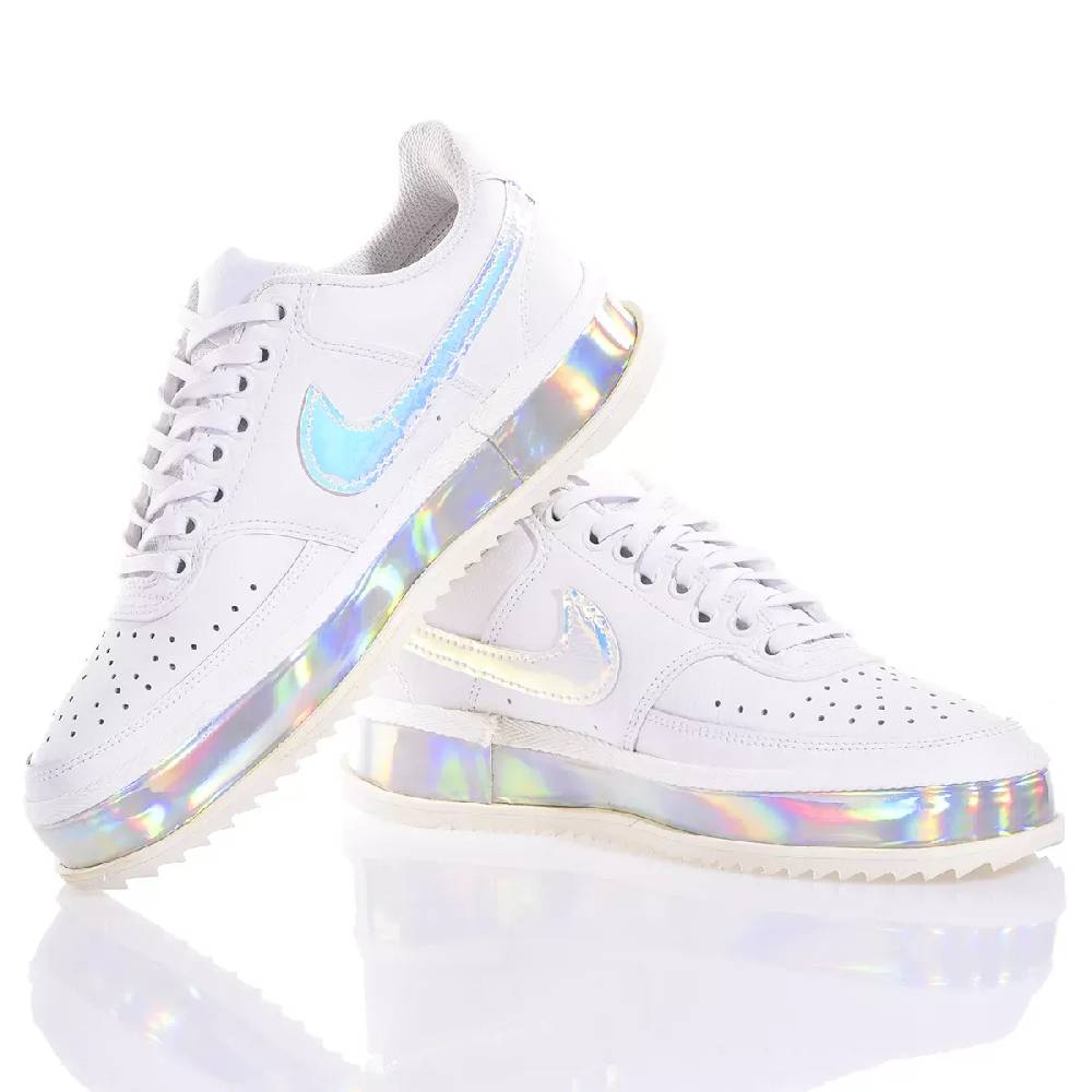 NIKE  Sneakers Nike Court Vision in Eco-Pelle - Bianco Multicolore Consegna Veloce
