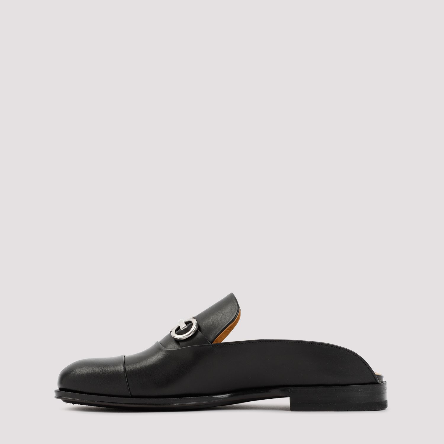 SALVATORE FERRAGAMO  Stivaletti Neri in Vitello Salvatore Ferragamo Uomo Promozione Limitata