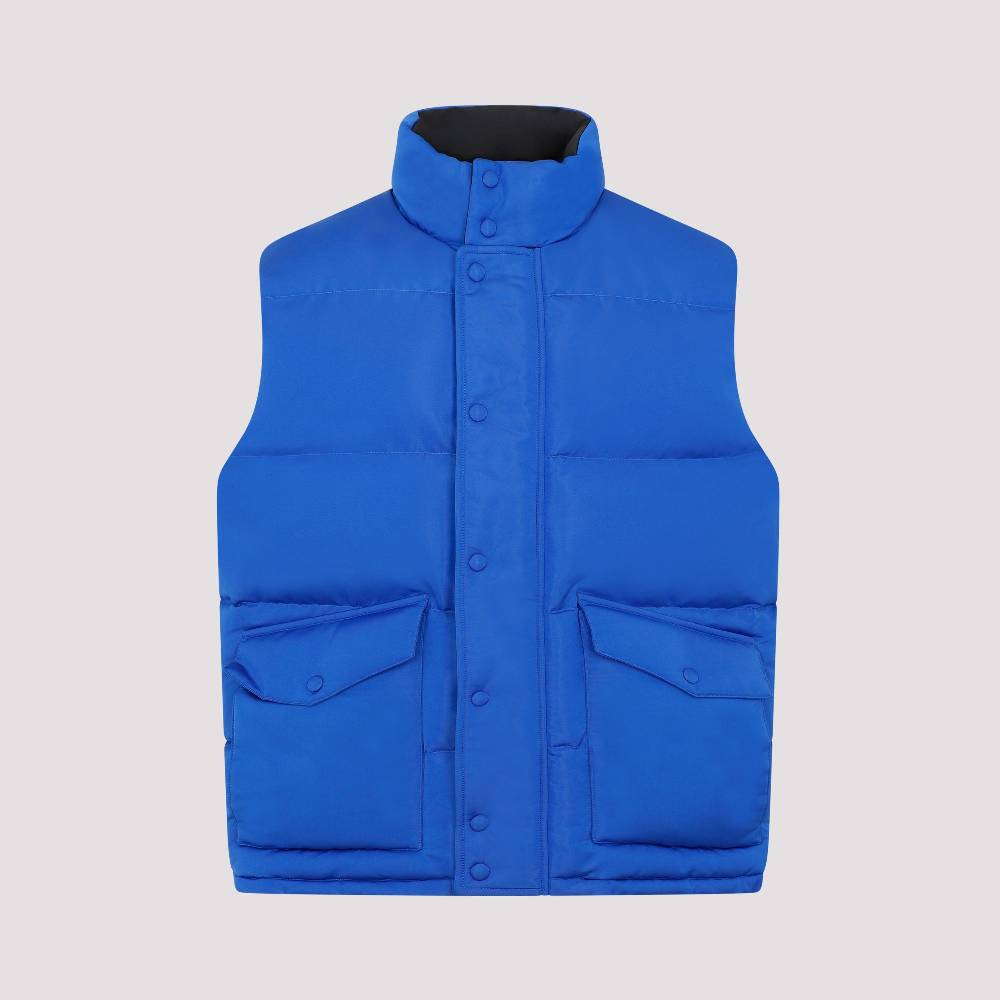 ALEXANDER MCQUEEN  Gilet Imbottito Ultramarino Alexander McQueen - Giacca Blu in Poliestere Uomo Presa