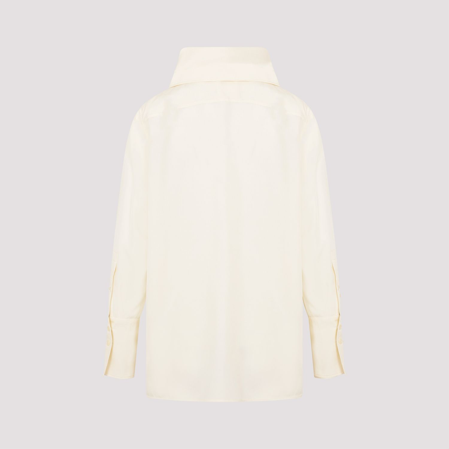 GIVENCHY  Blusa Givenchy in Seta Bianca con Fiocco In Vendita