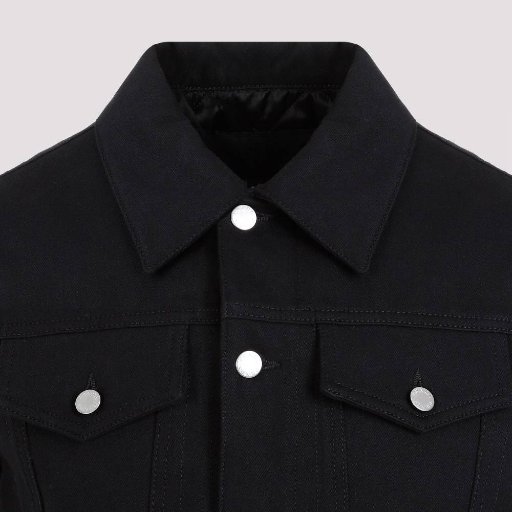 PRADA  Gilet di Jeans Nero in Cotone PRADA - Panciotto Senza Maniche Uomo Saldi