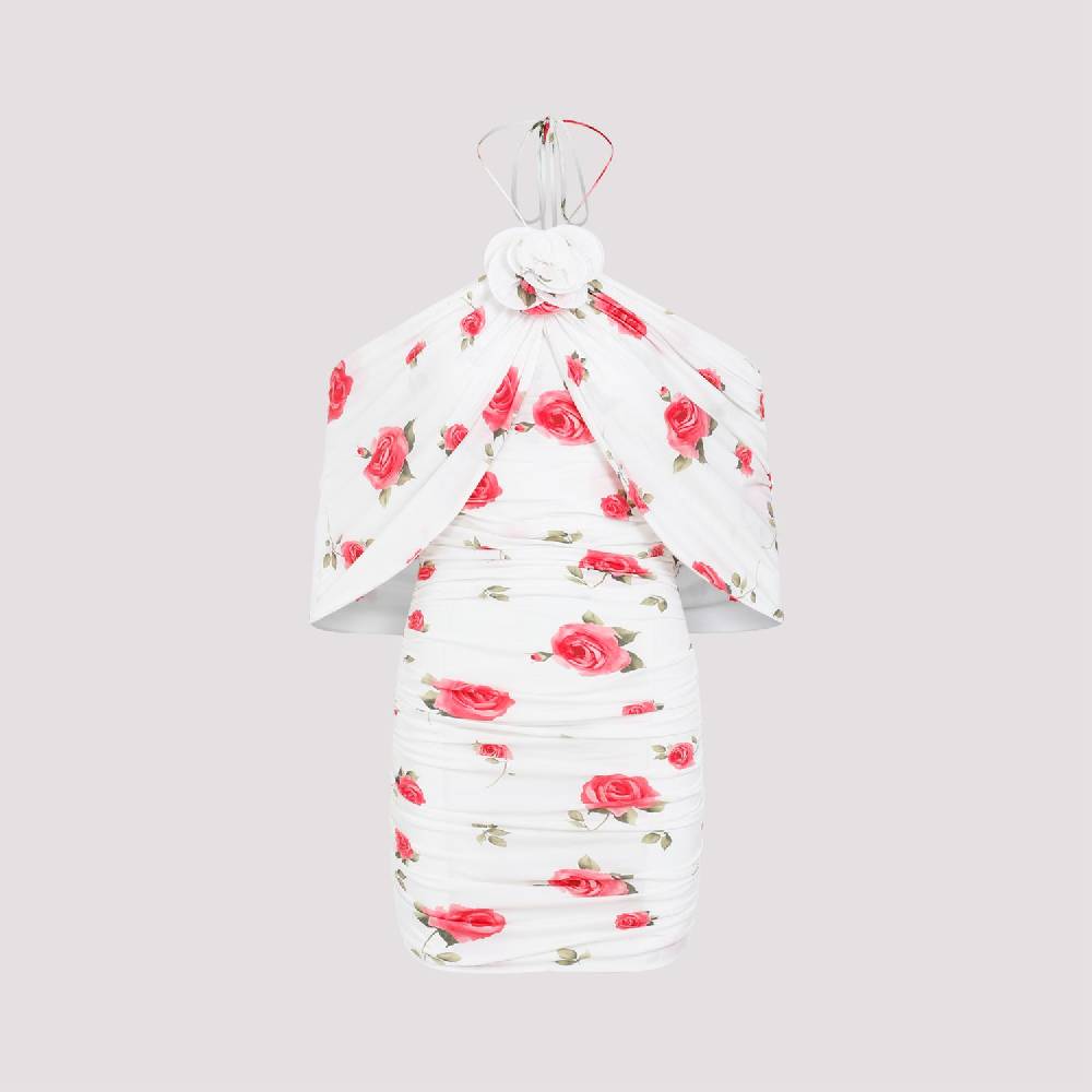 MAGDA BUTRYM  Mini Abito Bianco Crema con Rose di MAGDA BUTRYM I Più Venduti