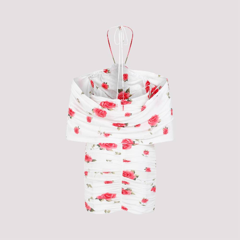 MAGDA BUTRYM  Mini Abito Bianco Crema con Rose di MAGDA BUTRYM I Più Venduti