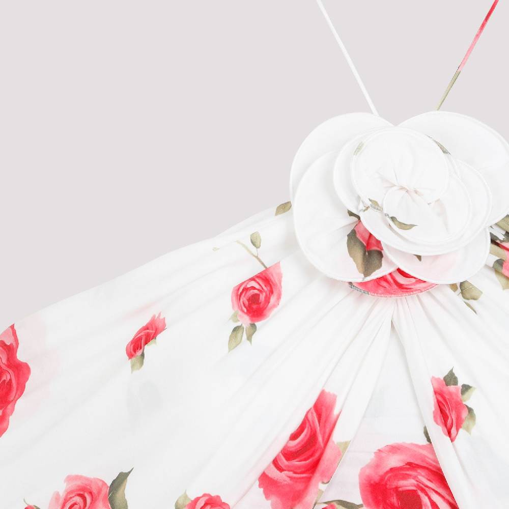 MAGDA BUTRYM  Mini Abito Bianco Crema con Rose di MAGDA BUTRYM I Più Venduti