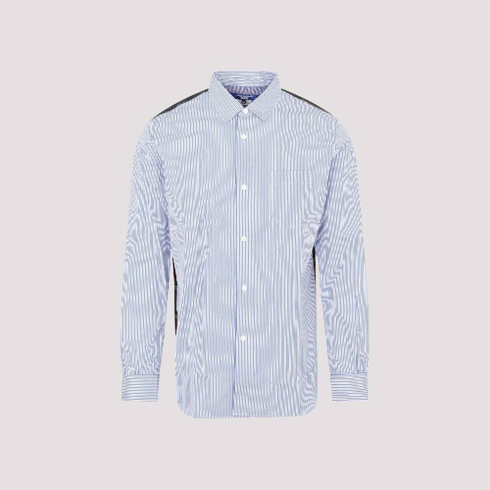 JUNYA WATANABE  Camicia Uomo Junya Watanabe Cotone Blu a Righe e Quadri Vendite Flash