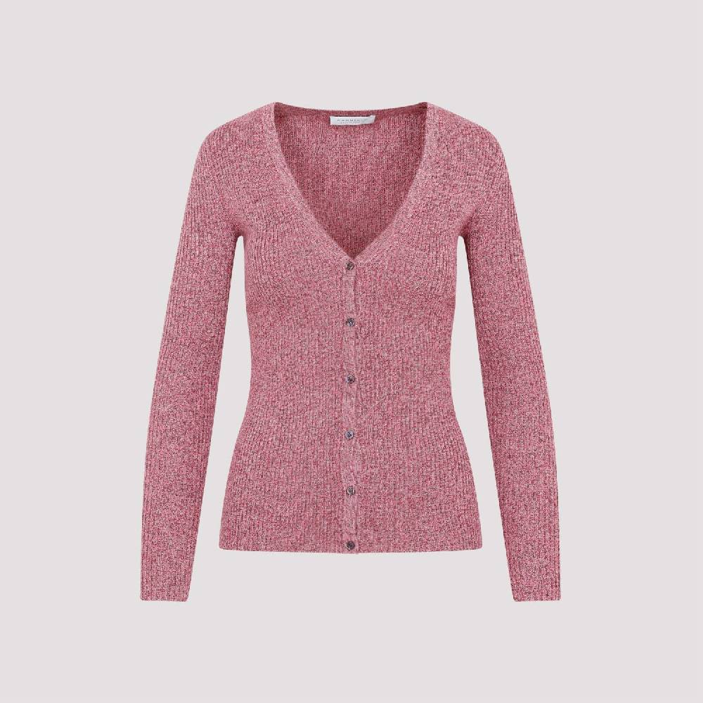 GABRIELA HEARST  Cardigan Misto Cachemire e Seta Rosa & Viola di Gabriela Hearst In Saldo
