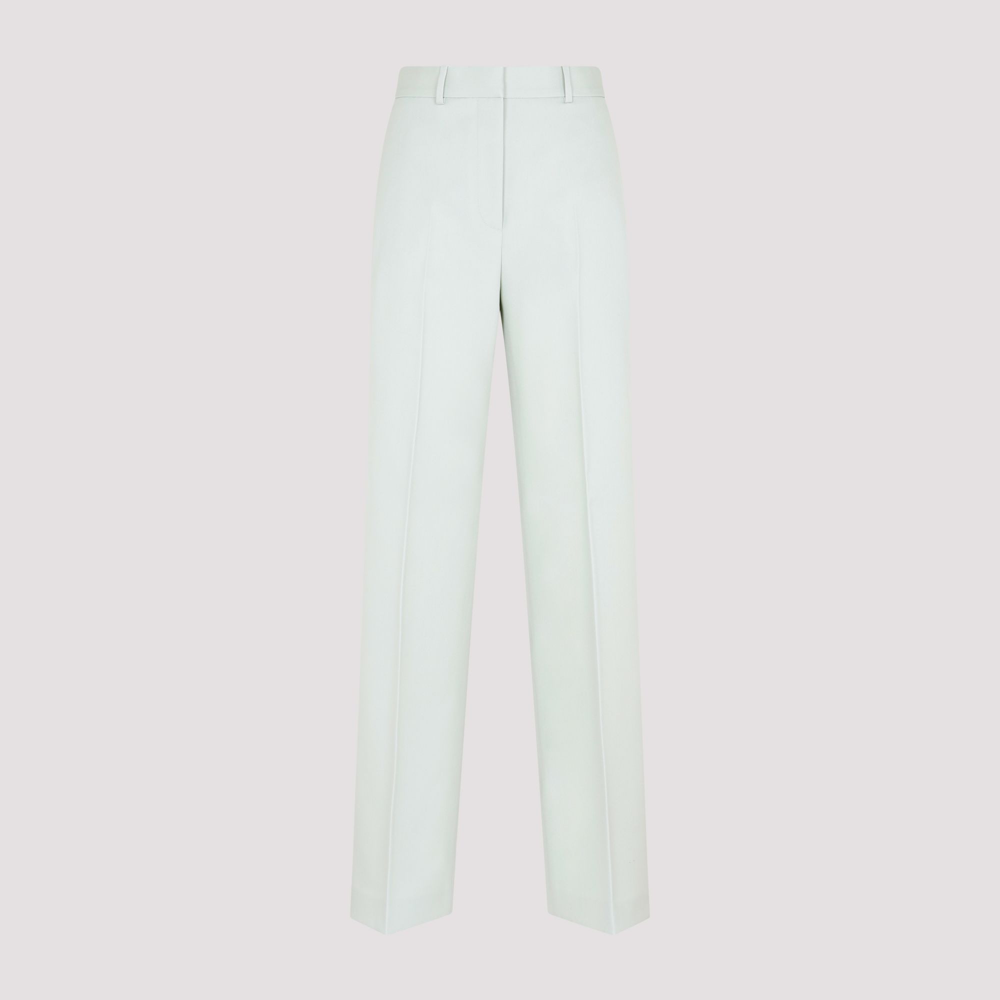 LANVIN  Pantaloni Larghi in Lana Verde Salvia Lanvin - Abbigliamento Donna Nuova
