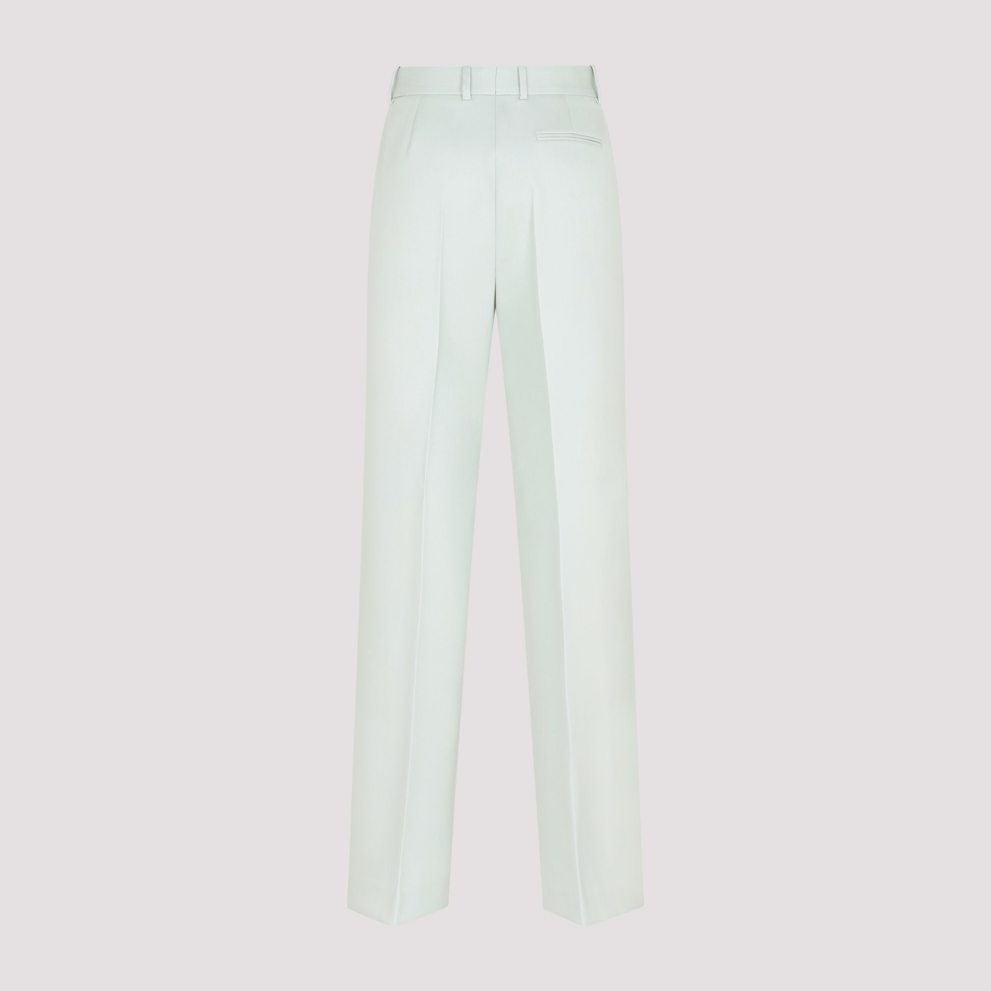 LANVIN  Pantaloni Larghi in Lana Verde Salvia Lanvin - Abbigliamento Donna Nuova