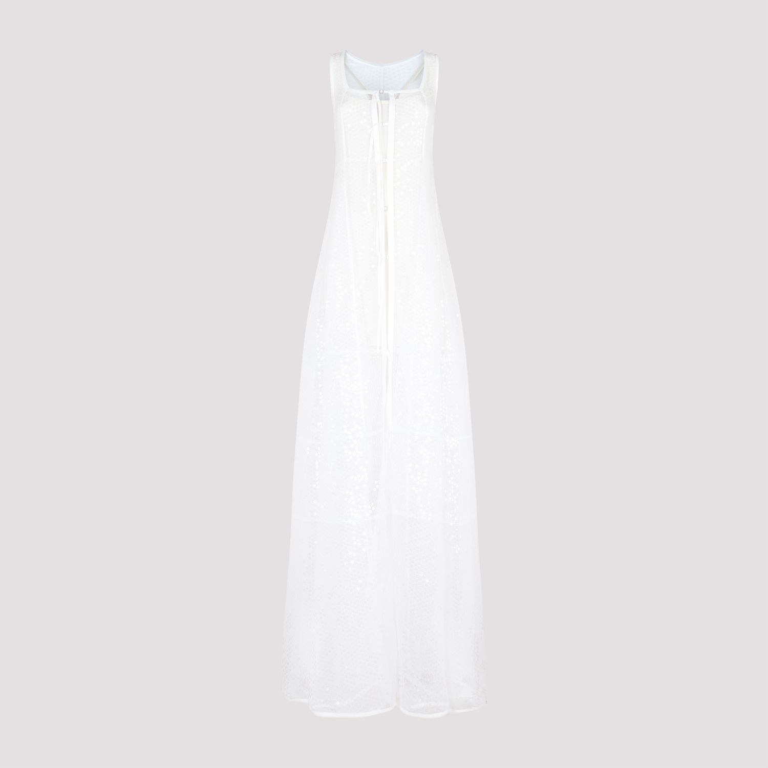 JACQUEMUS  Abito A-Line in Pizzo Bianco Dentelle di Jacquemus Italia