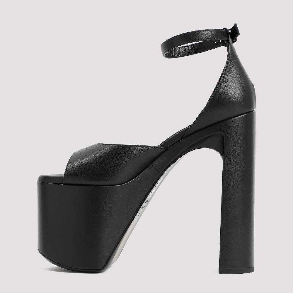 BALENCIAGA  Sandali con Tacco e Plateau Nero Balenciaga 16cm In Linea