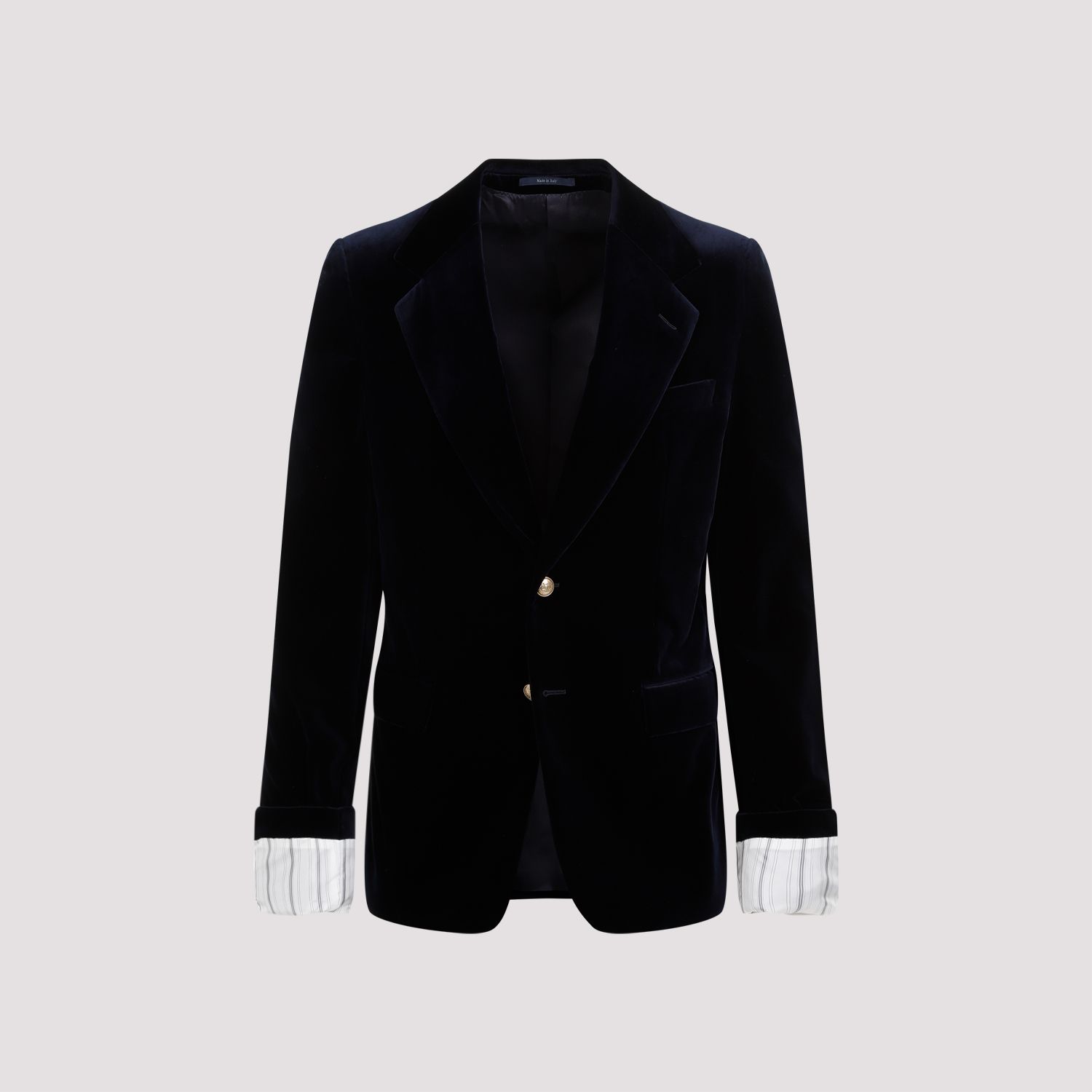 GUCCI  Giacca in Velluto Cotone Blu GUCCI Caspian Uomo Qualità