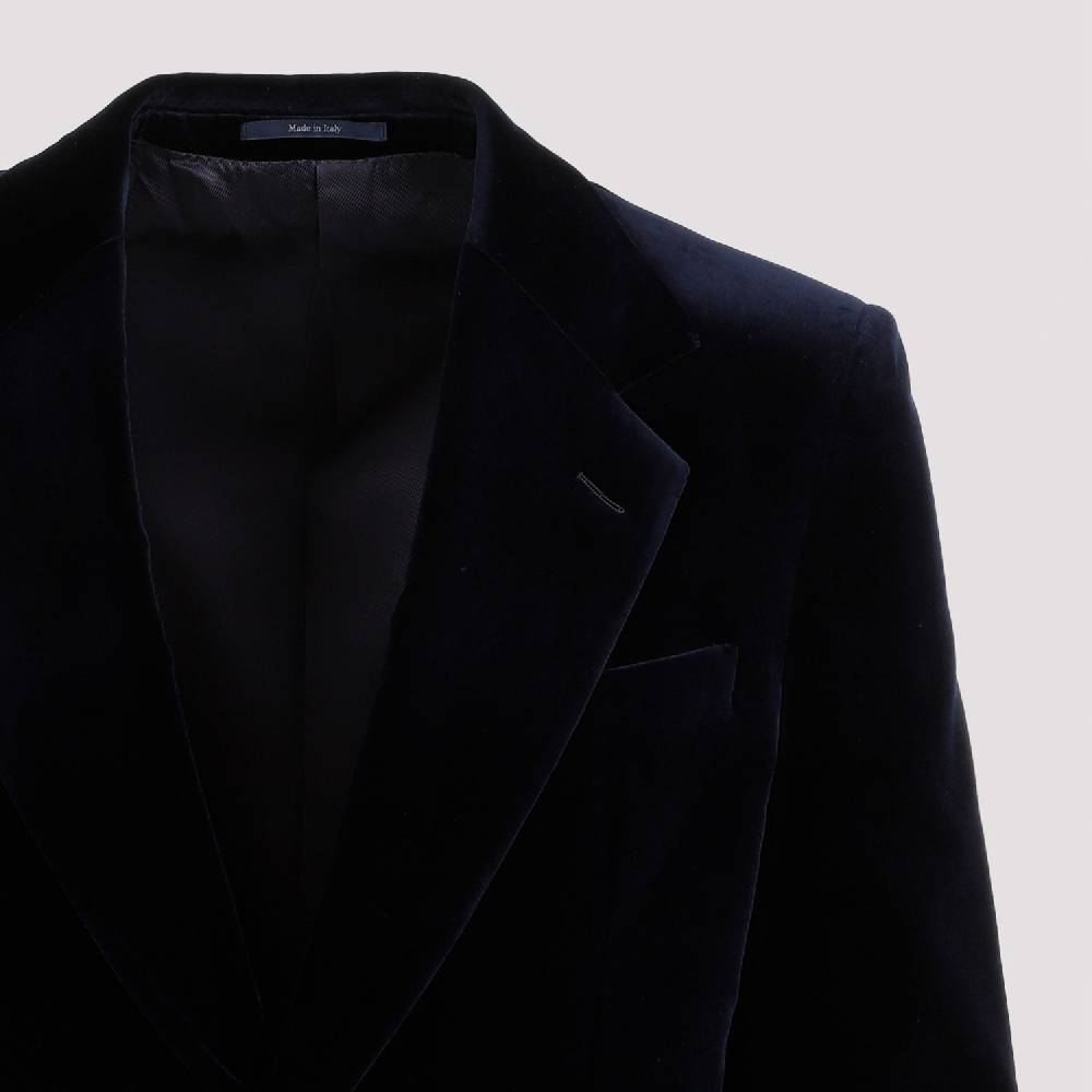 GUCCI  Giacca in Velluto Cotone Blu GUCCI Caspian Uomo Qualità