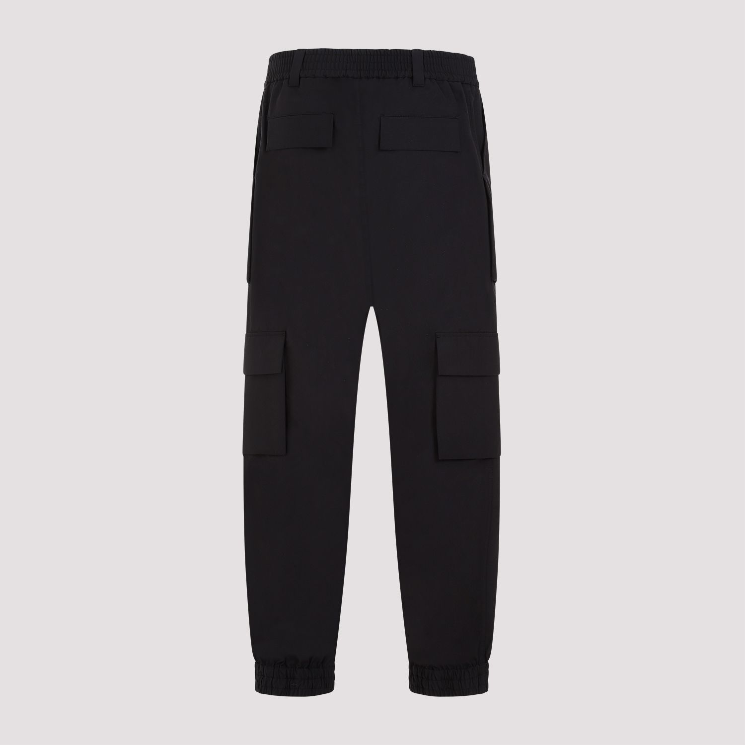 ALEXANDER MCQUEEN  Pantaloni Cargo Neri in Cotone da Uomo Alexander McQueen Vendita