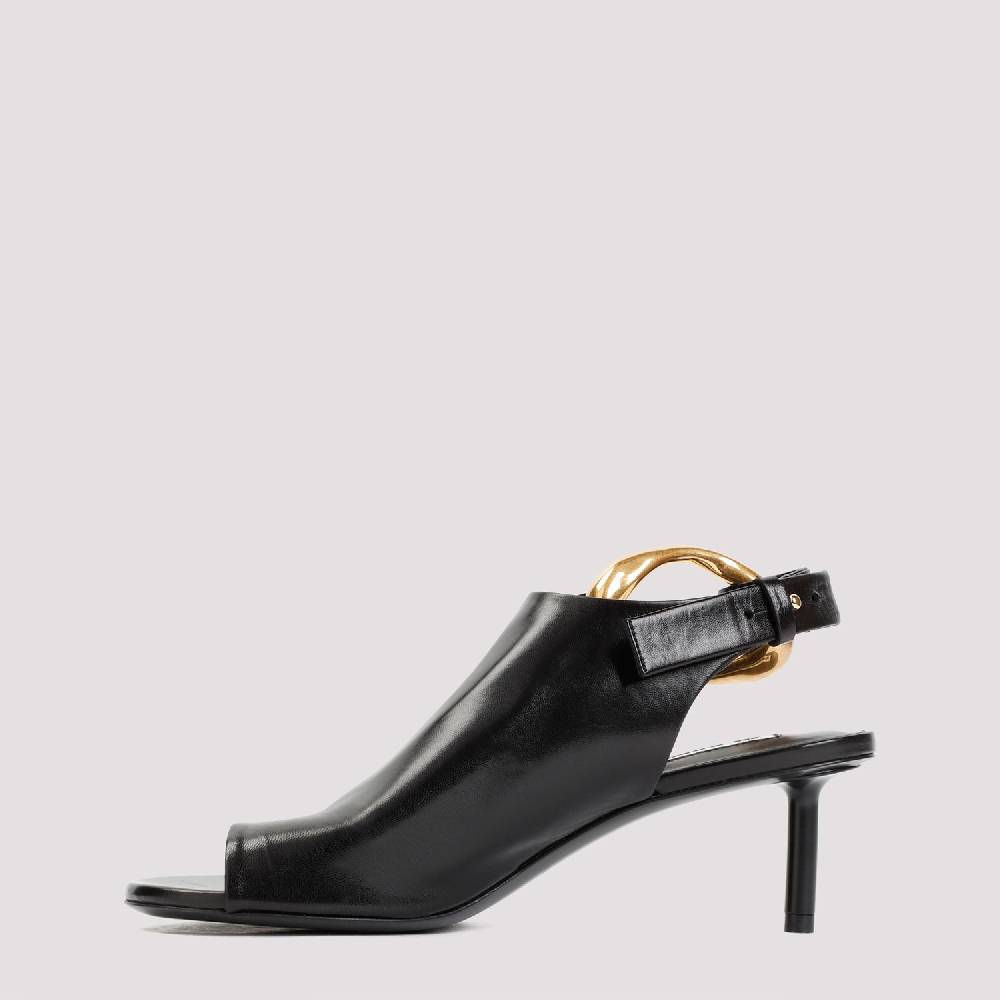 JIL SANDER  Décolleté Slingback in Pelle Nera Jil Sander con Tacco 5cm Negozi Online