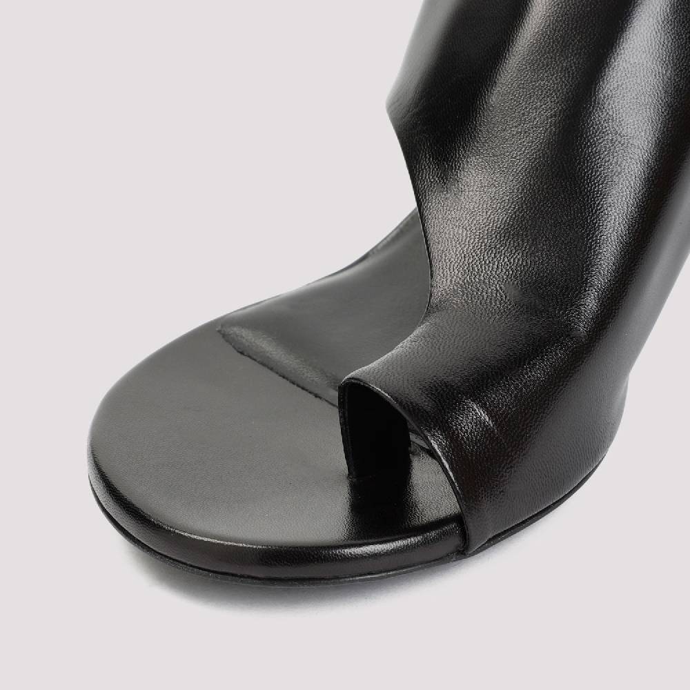 JIL SANDER  Décolleté Slingback in Pelle Nera Jil Sander con Tacco 5cm Negozi Online