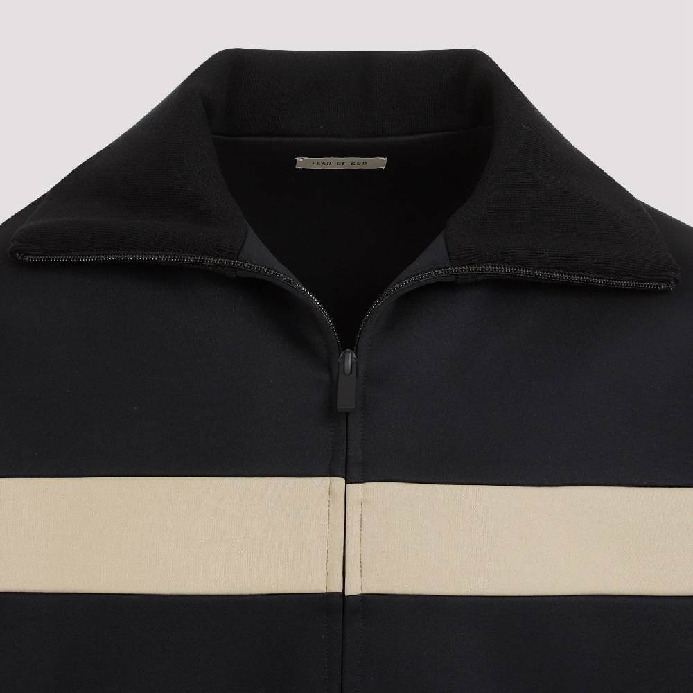 FEAR OF GOD  Giacca Uomo Fear of God Nera in Nylon con Striscia Acquista Ora