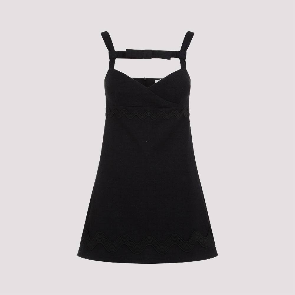 PATOU  Abito Mini Nero in Cotone con Fiocco PATOU Fino Al -60%