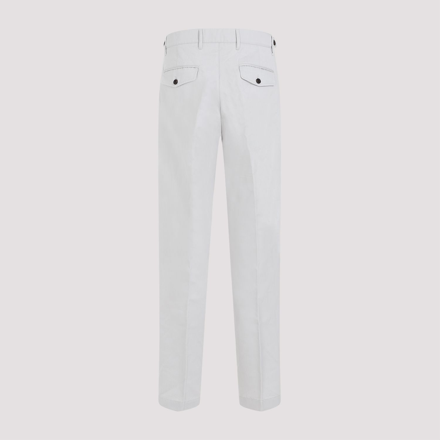 DUNHILL  Chino Piegati Grigio Cotone-Lino Uomo Dunhill Presa