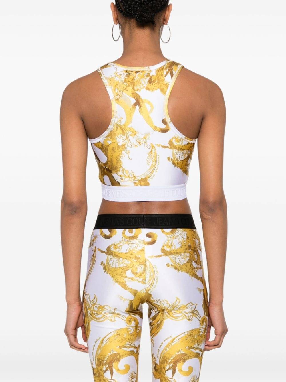 VERSACE JEANS COUTURE  Top Bianco Versace Jeans Couture per Donne Offerta
