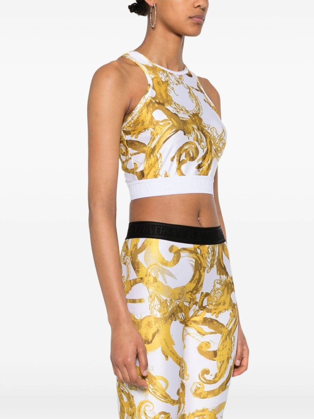 VERSACE JEANS COUTURE  Top Bianco Versace Jeans Couture per Donne Offerta